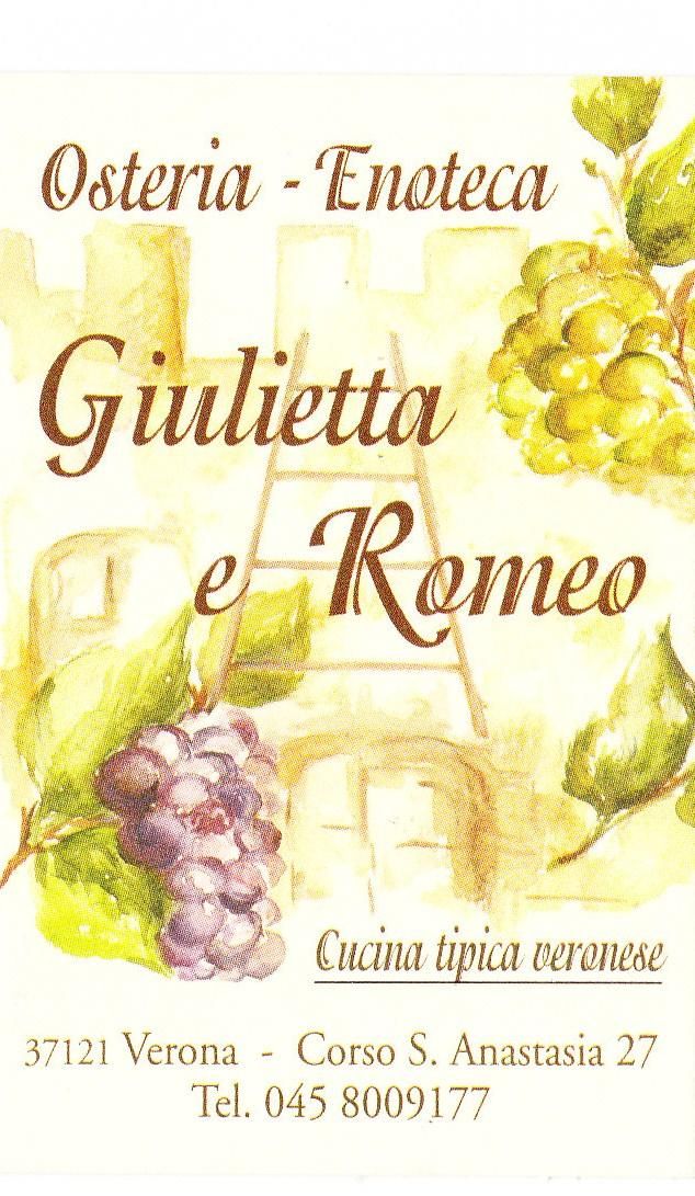 Dettagli Osteria Giulietta e Romeo
